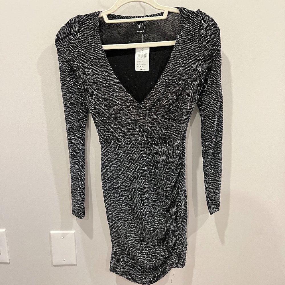 Windsor, Long Sleeve, Sparkle Dress, Size XS